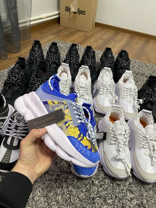 Versace Chain Reaction Albi Negrii 41 42 43  CALITATE PREMIUM