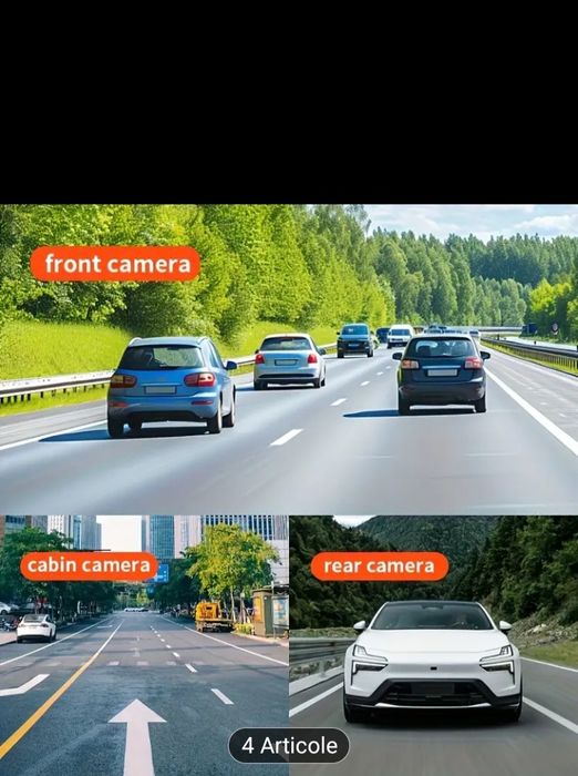 Camera de bord + camera marșarier auto