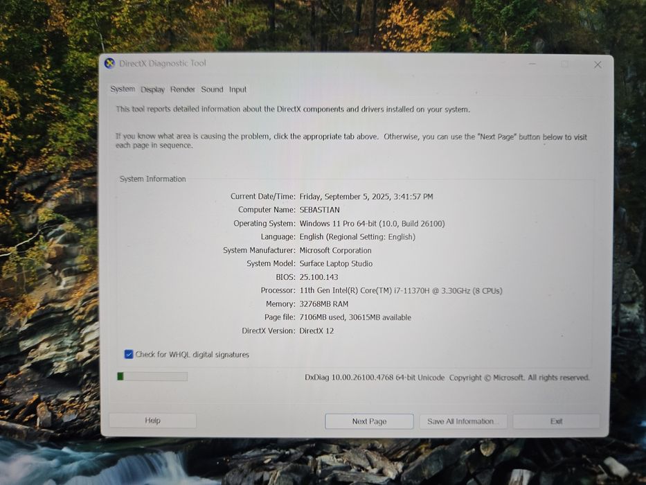 Vand Microsoft Surface Studio Laptop i7 32GB 1TB