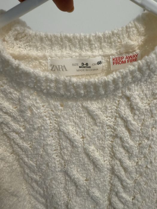 Salopeta si pulover Zara mas 68, 3/6 luni