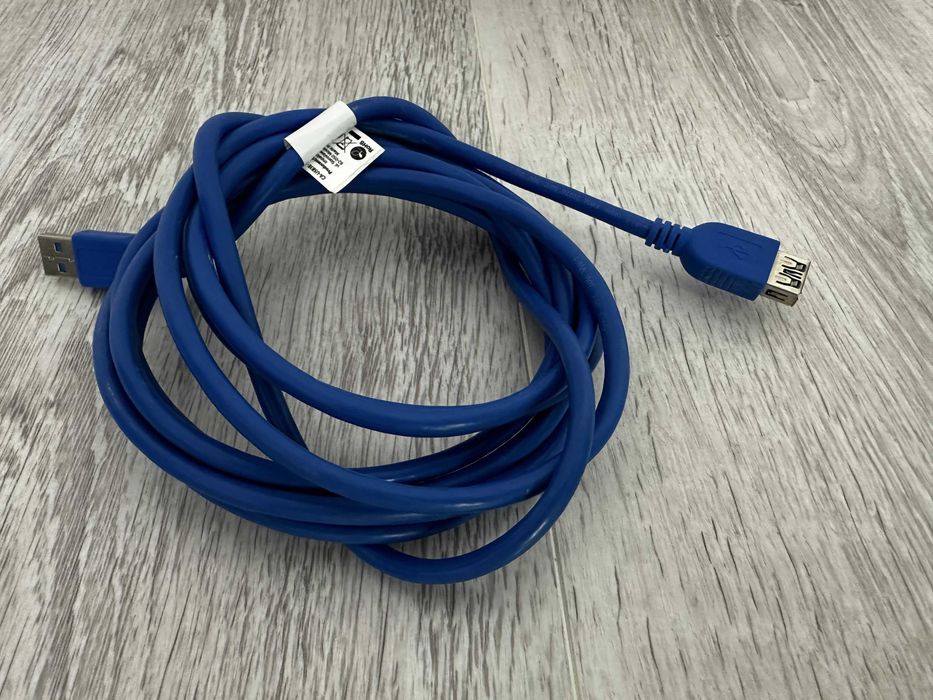 Cablu prelungire USB 3.0 de 3m albastru