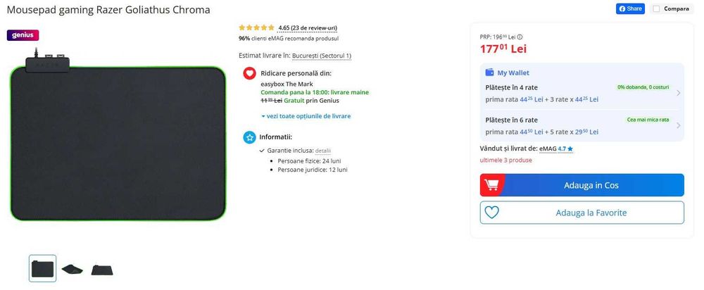 Mousepad Gaming Razer Goliathus Chroma