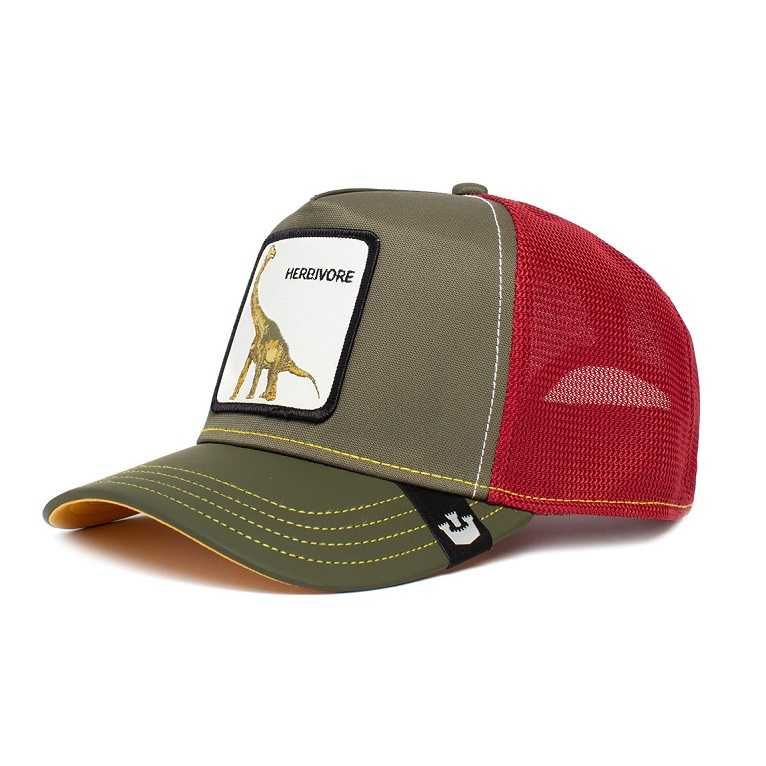 Sapca Goorin Brothers Trucker Thunder Lizard Herbivore Verde