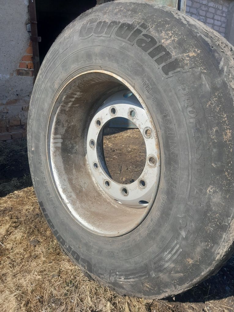 Шины с дисками 385/65 р22,5, 0й вылет