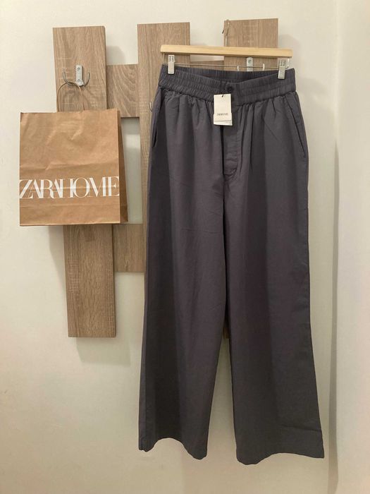 Дълъг памучен панталон на Zara Home, нов с етикет, размер М
