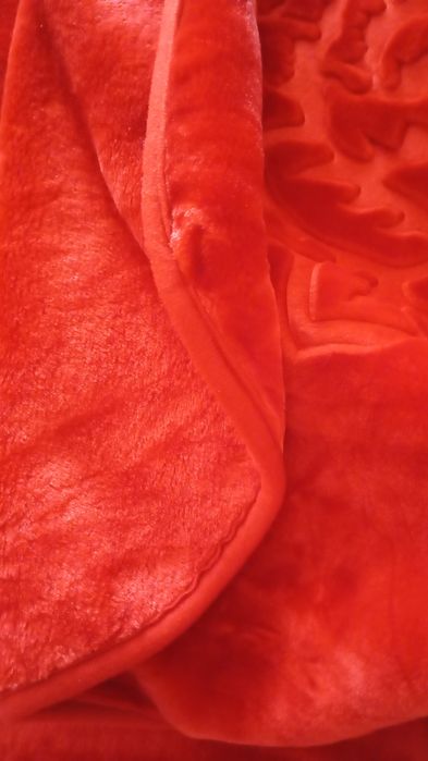 Pătură roșie groasă de lux 2 fețe