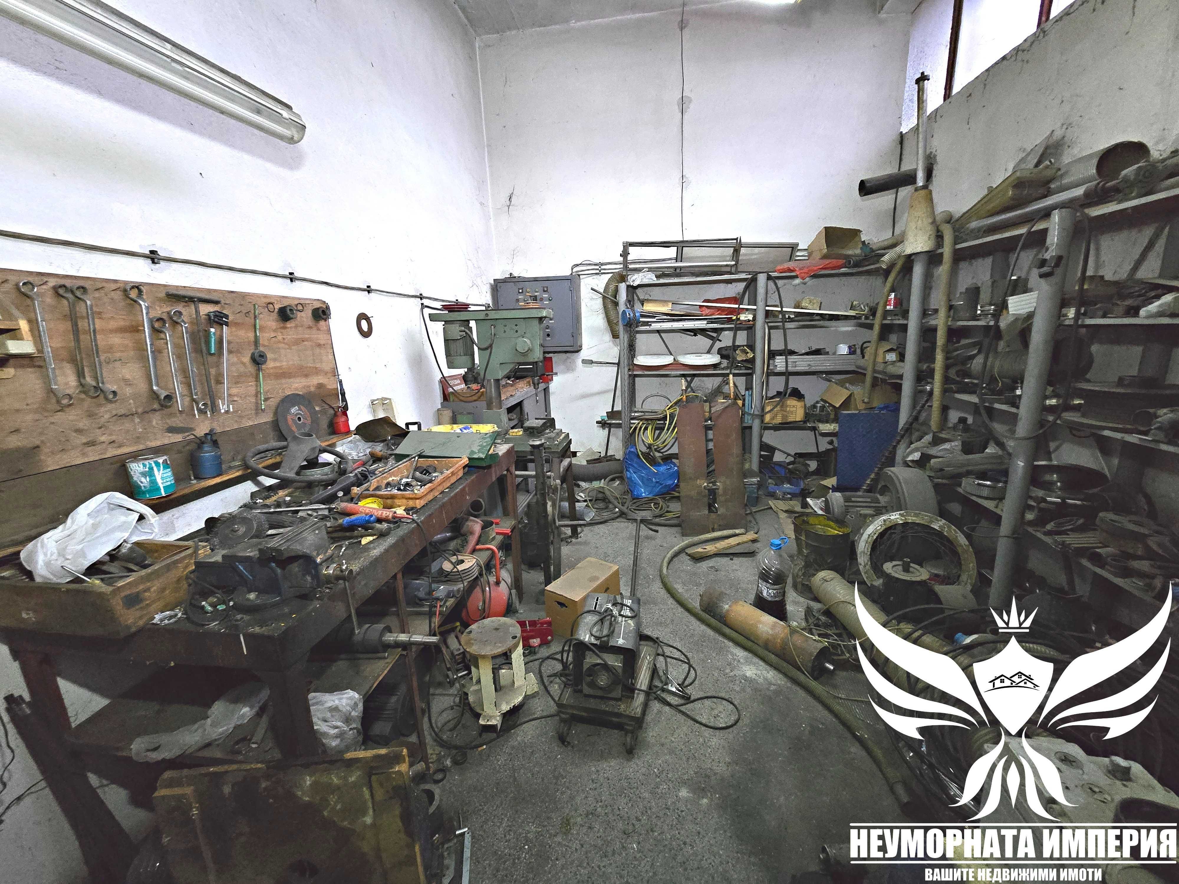 Промишлено помещение(склад, цех) 1050РЗП с парцел 3040кв. в Асеновград