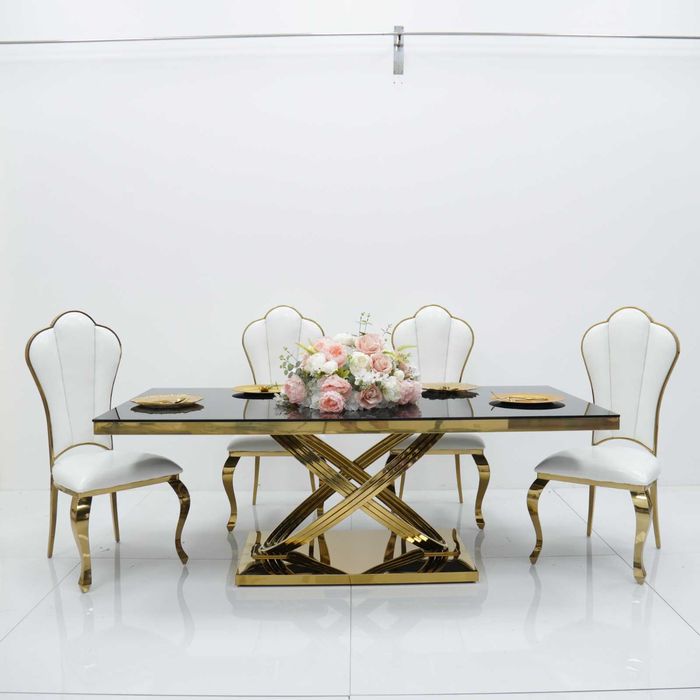 Masa/Mese Nunta, Restaurant, Deosebite, blat Sticla Neagra sau Oglinda