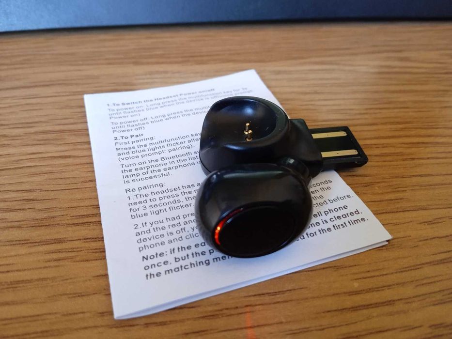 Смартфон Bluetooth Хендсфрий Безжична Скрита Слушалка On-Ear Микрофон