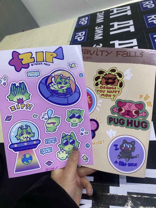 Стикерпаки на заказ, печать стикеров