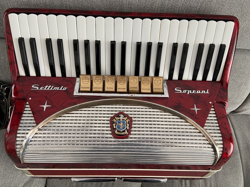 Acordeon italian Settimio Soprani cu 120 de basi