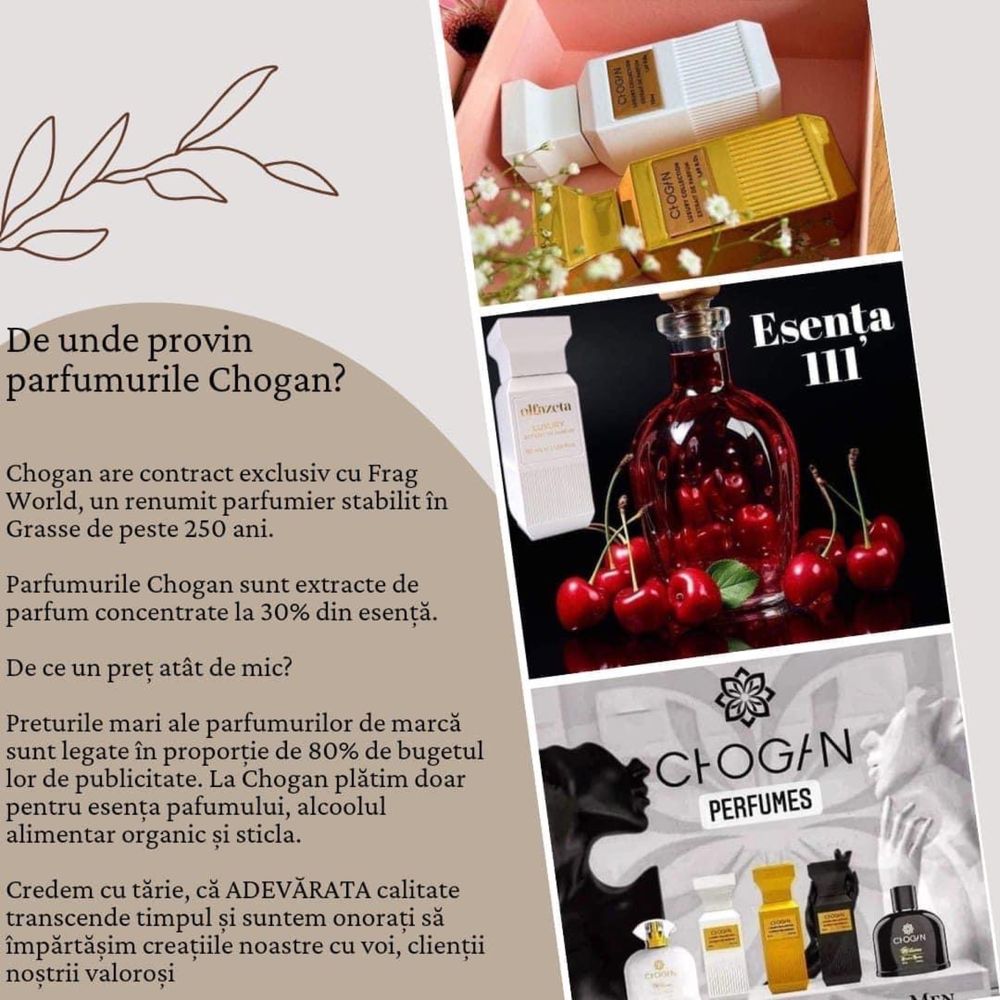 Parfumuri originale marca Chogan Italia