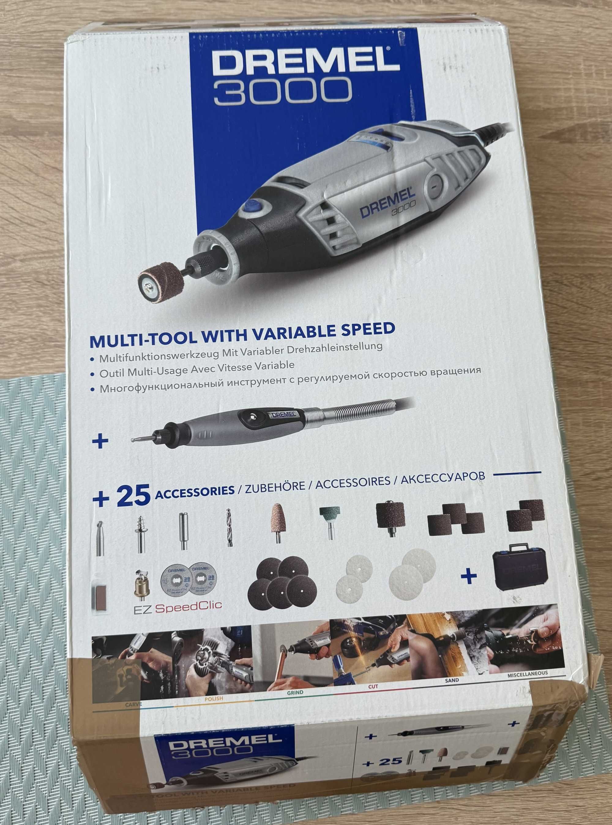 Мултифункционален инструмент Dremel 3000-1/25, 130 W, 25 части
