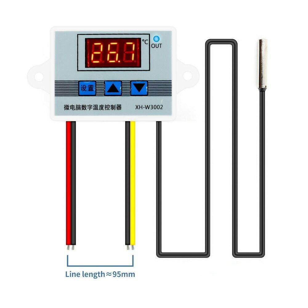 Термостат, терморегулятор XH-W3002, регулятор температуры, датчик