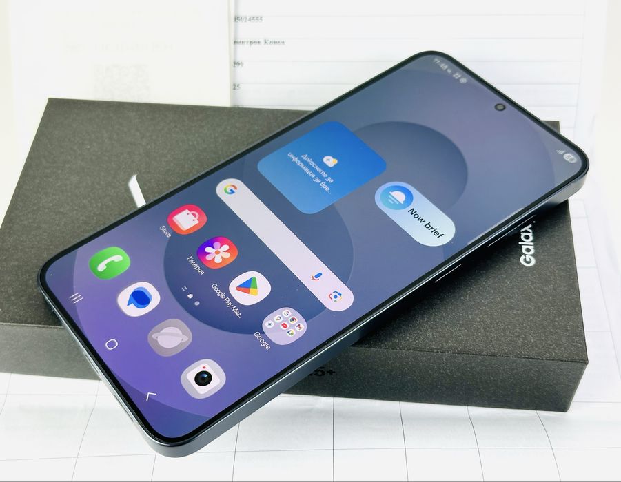 НОВ! Samsung Galaxy S25 Plus 5G 256GB 12RAM Blueblack 2г. Гаранция!