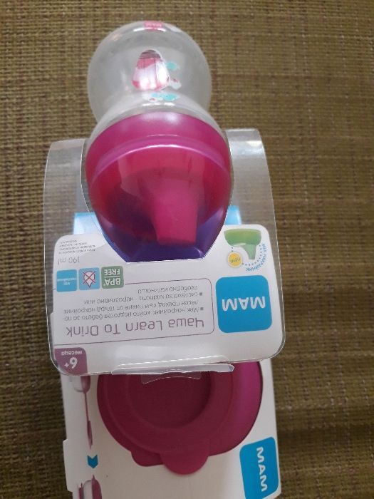 Мам- преходна чашка и чинийка за хранене 6+