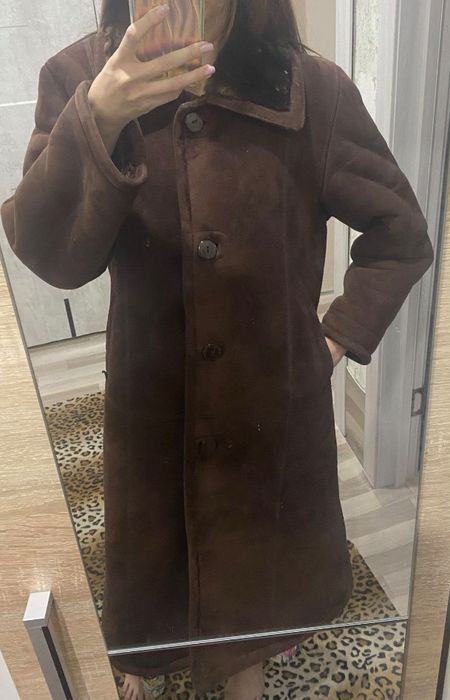 Зимняя дубленка 48 размера