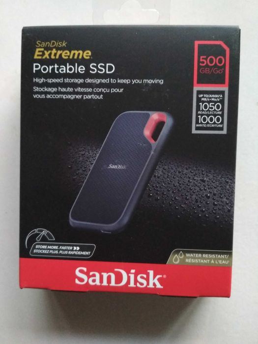 Външен SanDisk Extreme Portable SSD 500GB 1050 MB/s