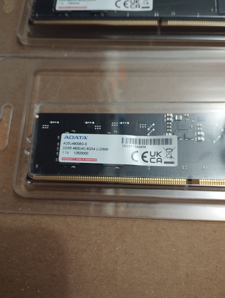 Продам ОЗУ Adata DDR5 8/16gb 4800mhz