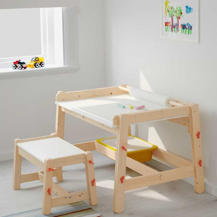 Birou si banca copil. Reglabil pe inaltime. Ikea FLISAT