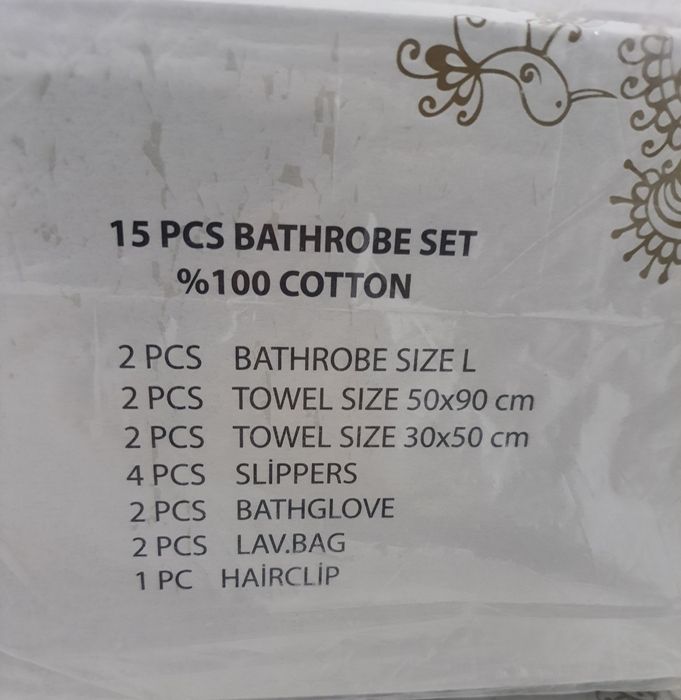 Set de baie pentru 2 persoane - 15 piese