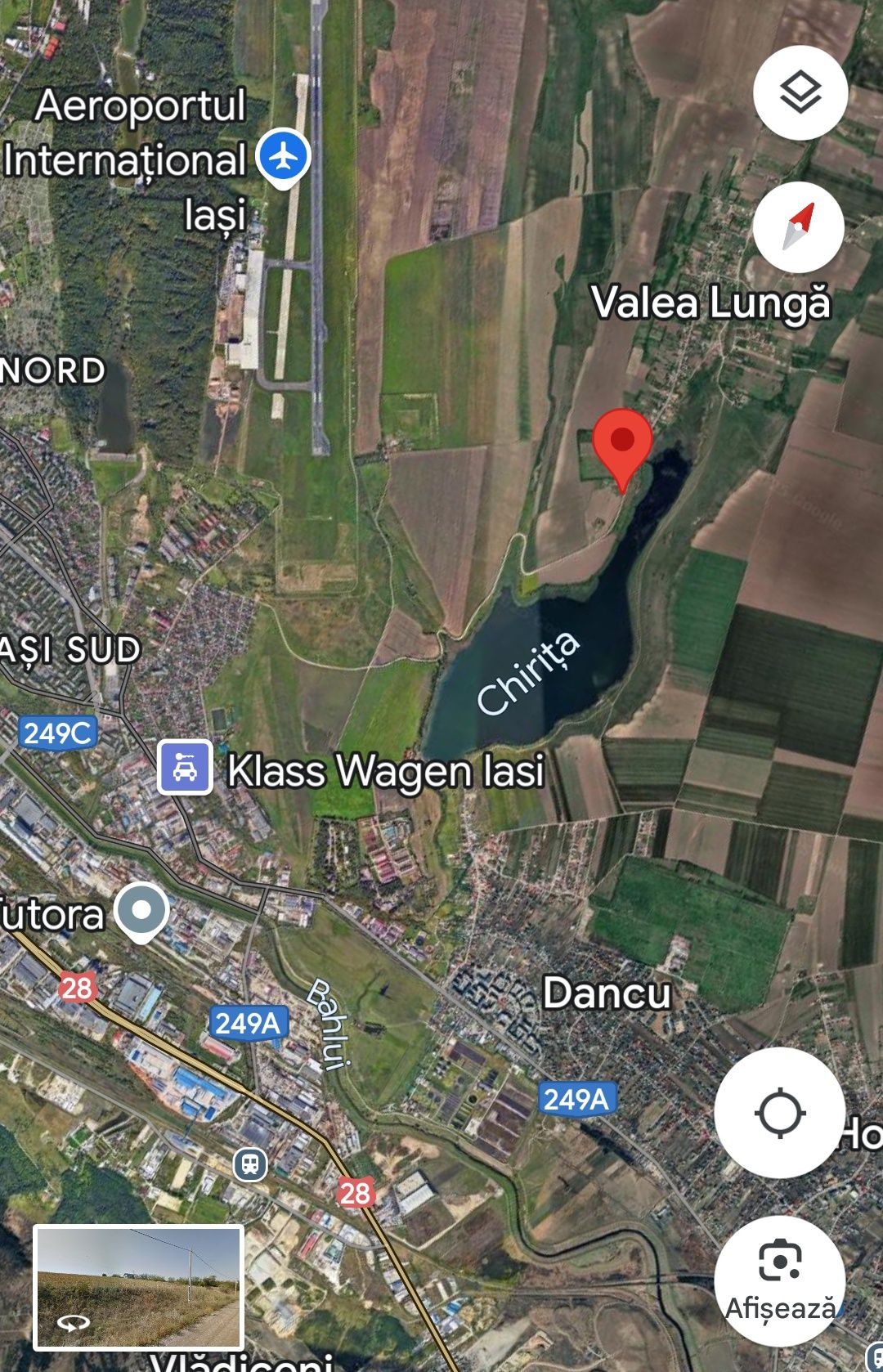 Teren intravilan  – vedere superbă spre lacul Chirița  – Valea Lungă,