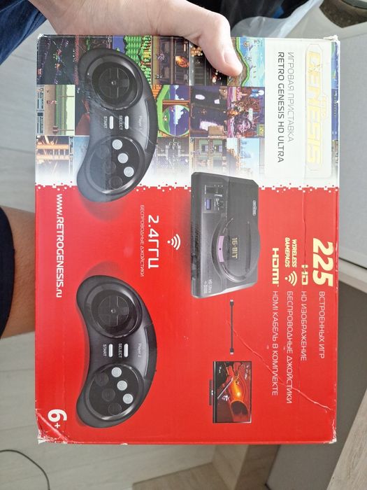 Игровая приставка Retro Genesis HD ultra, 225 игр