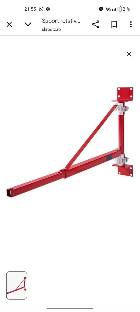 Suport troliu electric 600 kg nou