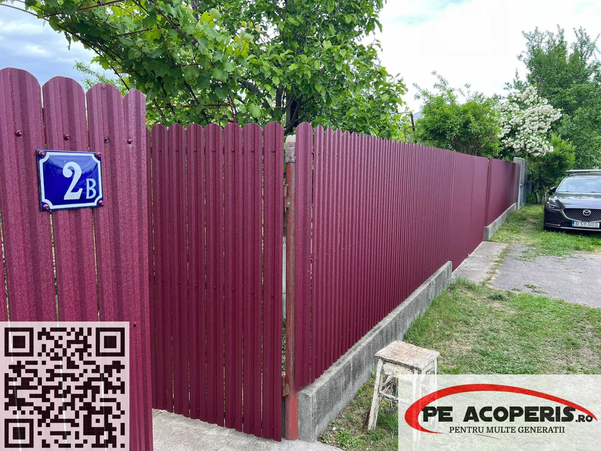 Sipca metalica pentru poarta si gard, montaj rapid, garantie 30 ani!