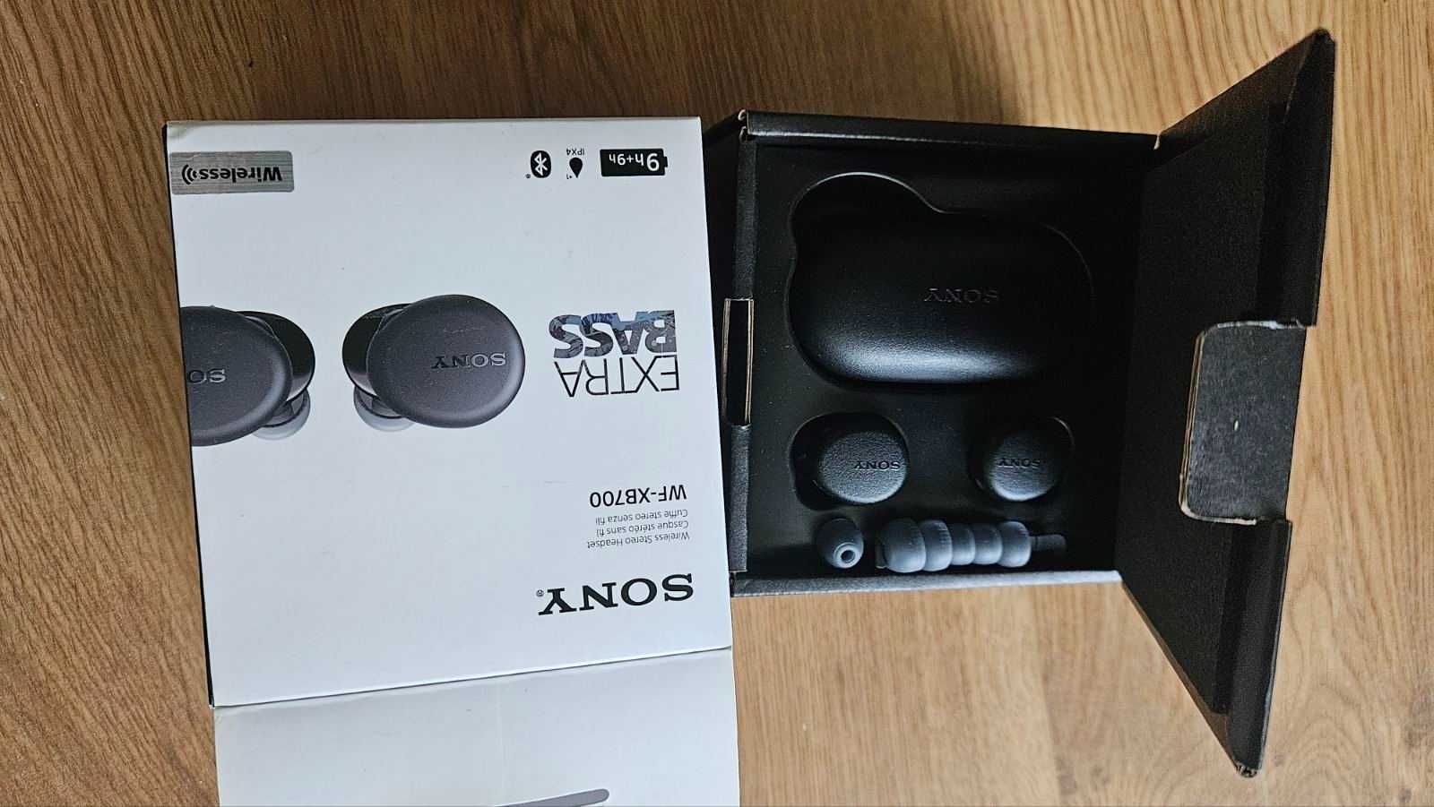 Безжични слушалки Sony WF-XB700 - 2 комплекта