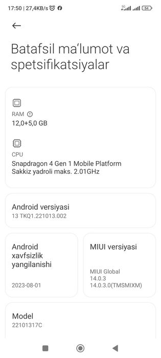 Redmi note 12R pro 5g