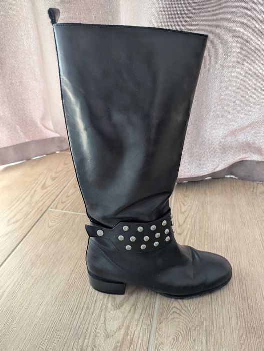 Cizme negre cu tinte Zara (marime 38)