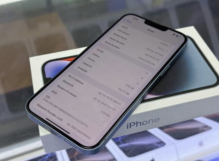 iPhone 14 PLUS • Blue • Neverloked