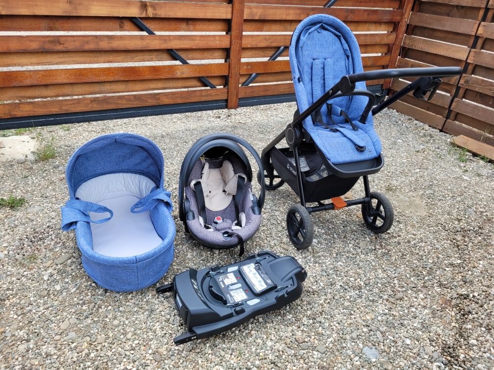 Carucior Stokke beat+landou+scoica cu baza isofix și accesorii