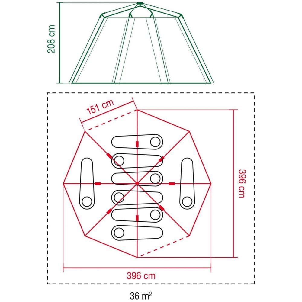 Coleman Cortes Octagon 8 Tent [палатка за къмпинг)