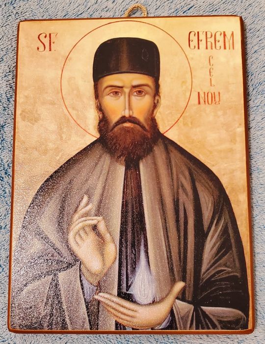 Icoana litografiata Sfantul Efrem cel Nou