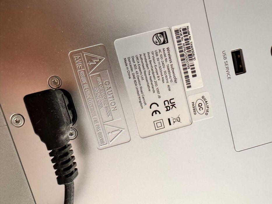 Subwoofer Philips TAW8506/10 Active Wireless DTS Play-Fi