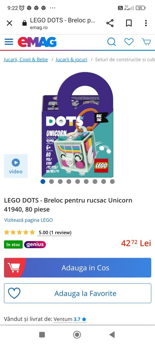 Lego dots nou, 80 de piese