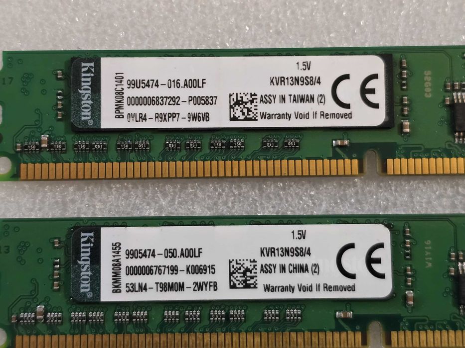 Memorie RAM desktop Kingston ValueRAM 4GB DDR3 1333MHz KVR13N9S8/4