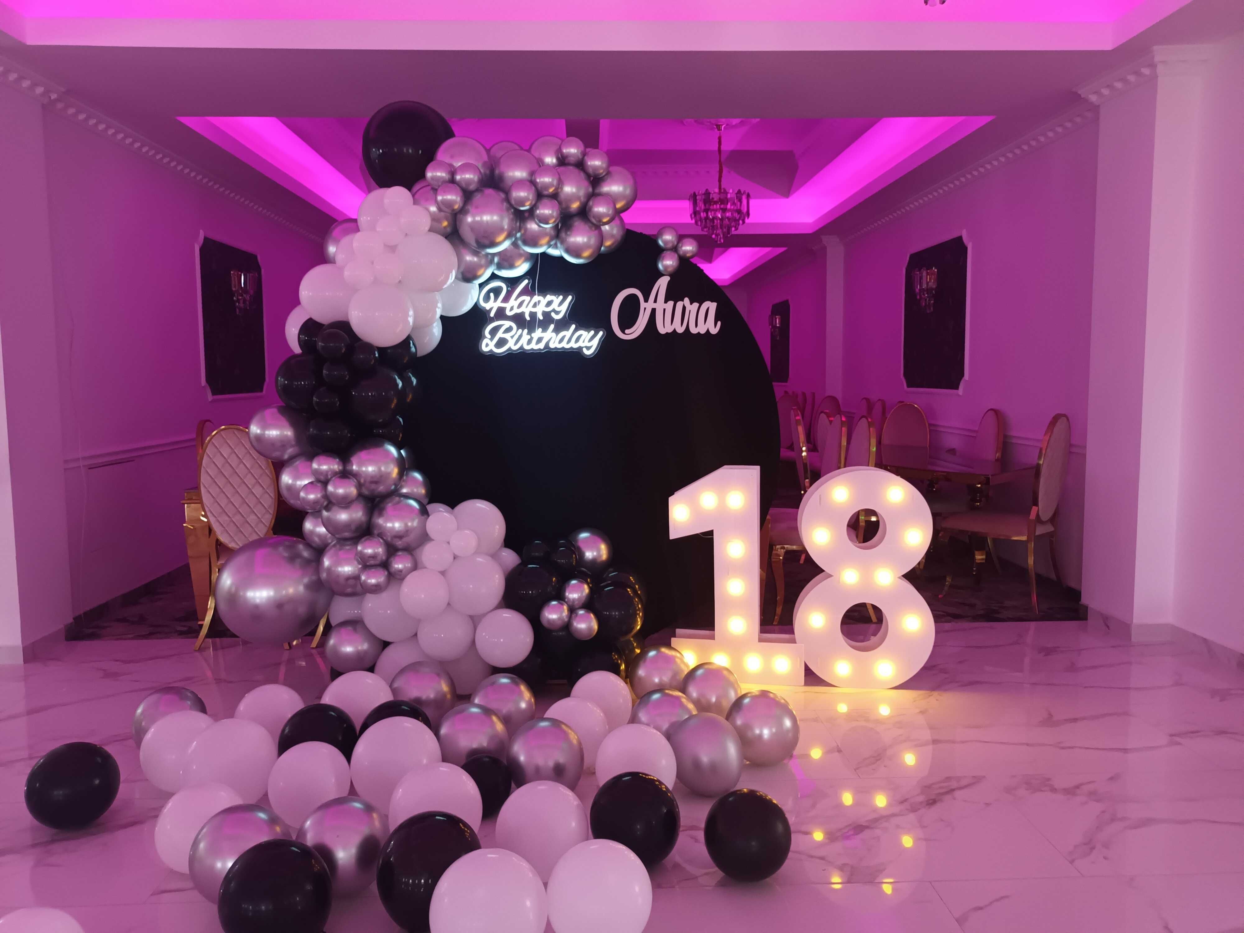 Arcada baloane majorat/botez/baby shower party Aranjamente baloane