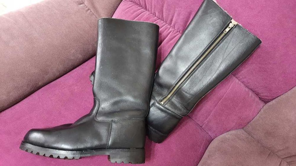 Cizme dans joc popular folclor piele blana de miel de la JURA marime42