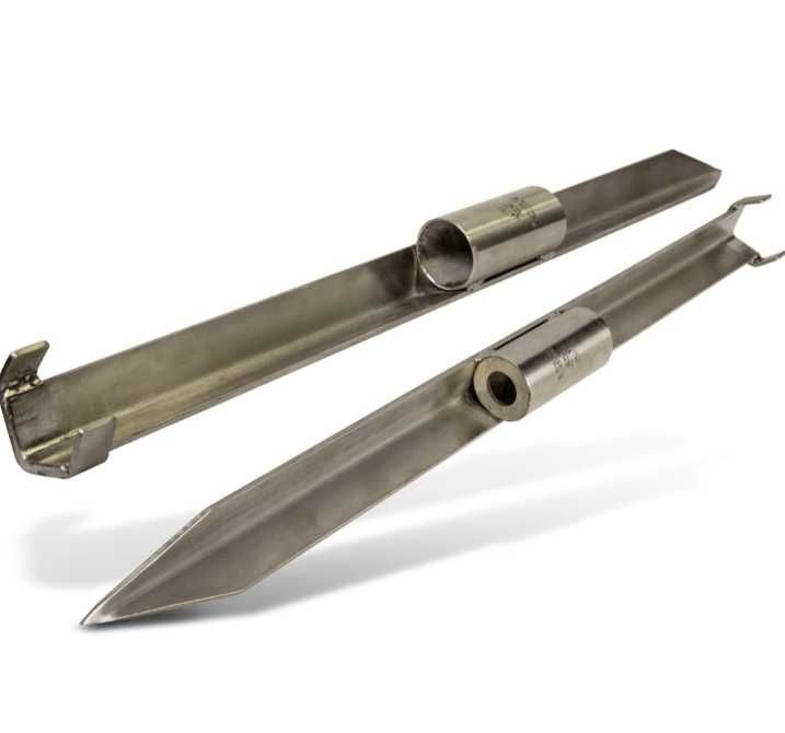 SET 4 suporti Lansete Crap Somn INOX Tubular