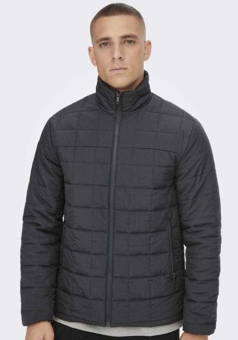 Geaca jacheta slim 50 L premium MILESTONE material superior gri inchis