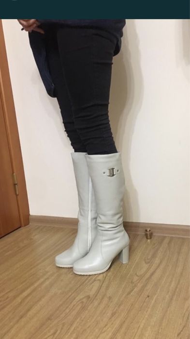 Сапоги зимние Финдяндия новые натуральный мех, кожа