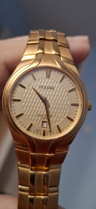 PULSAR japan ceas de mînă bărbătesc cu baterie și brățară originală.