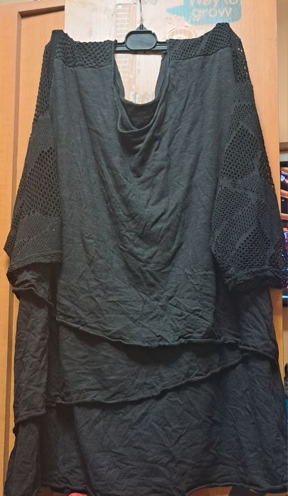 Tunica dama masura mare cu maneci dantela