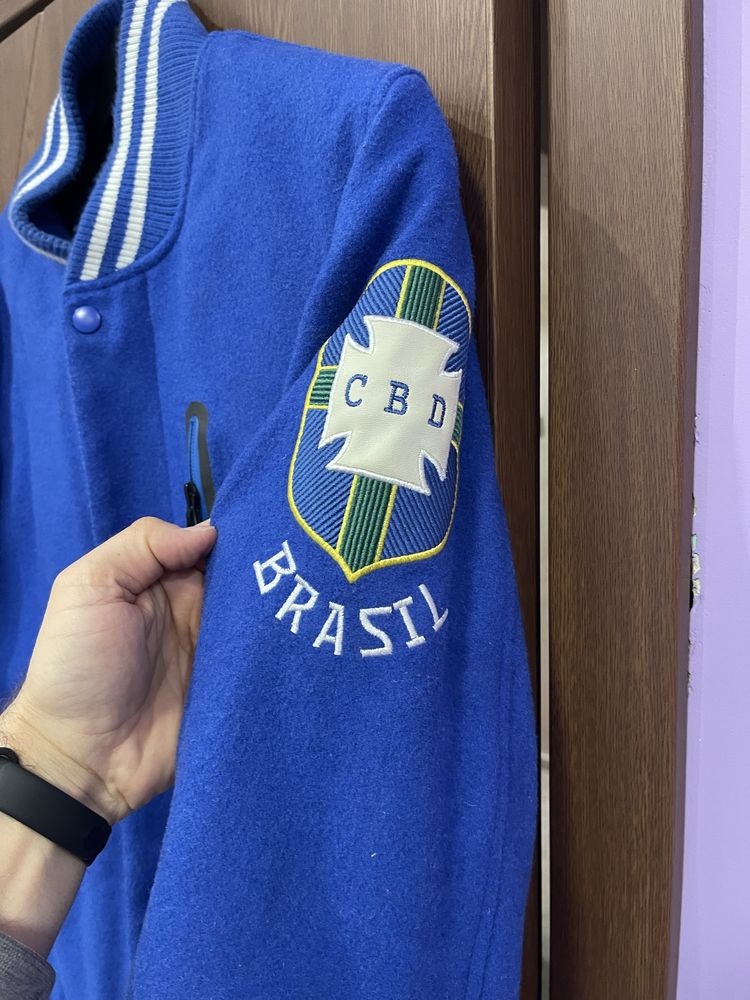 Зимно Яке Nike Brazil Brasil Destroyer Бразилия Bomber Varsity Jacket