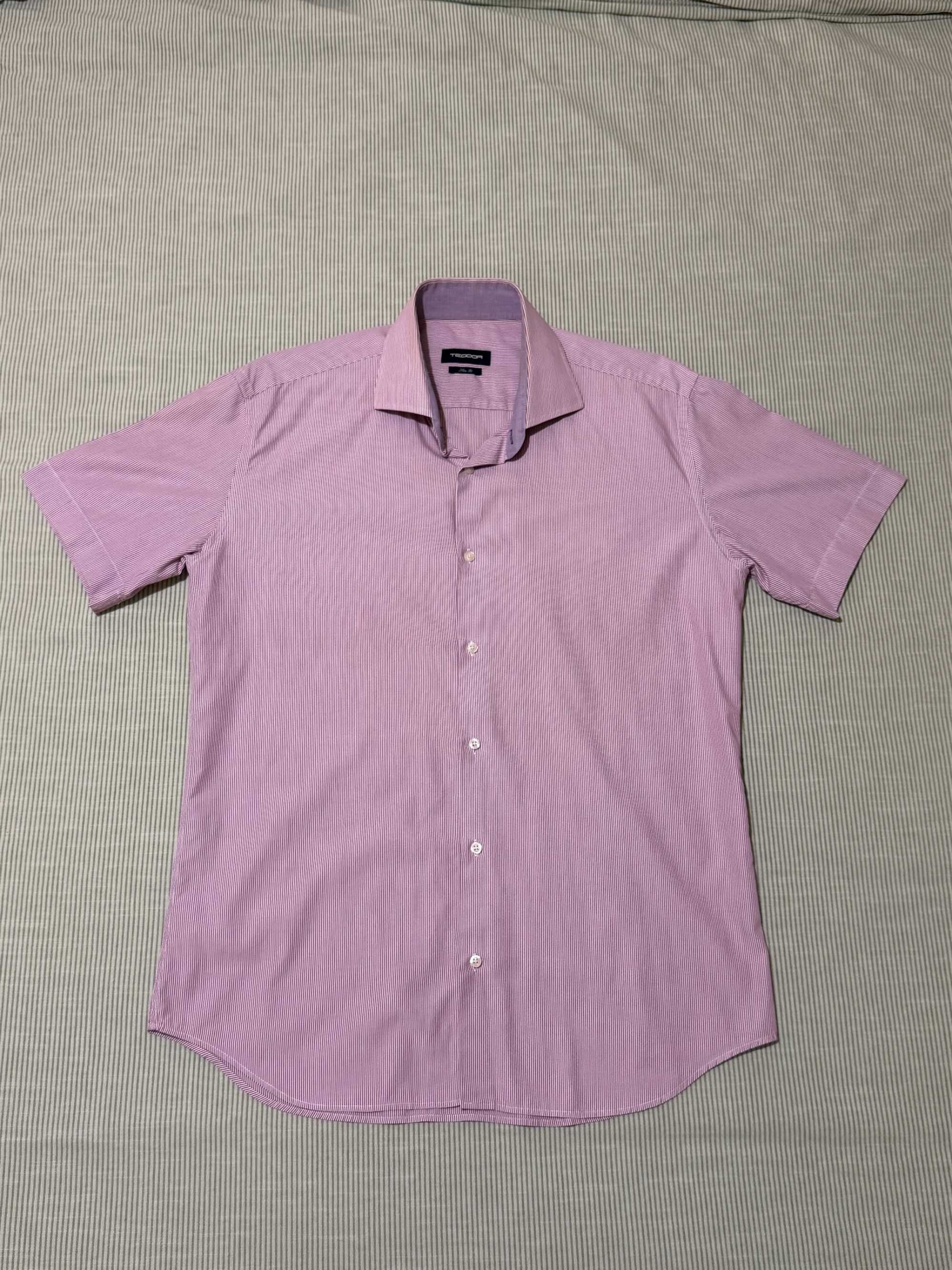 Продавам риза с къс ръкав Teodor, Slim Fit, размер L