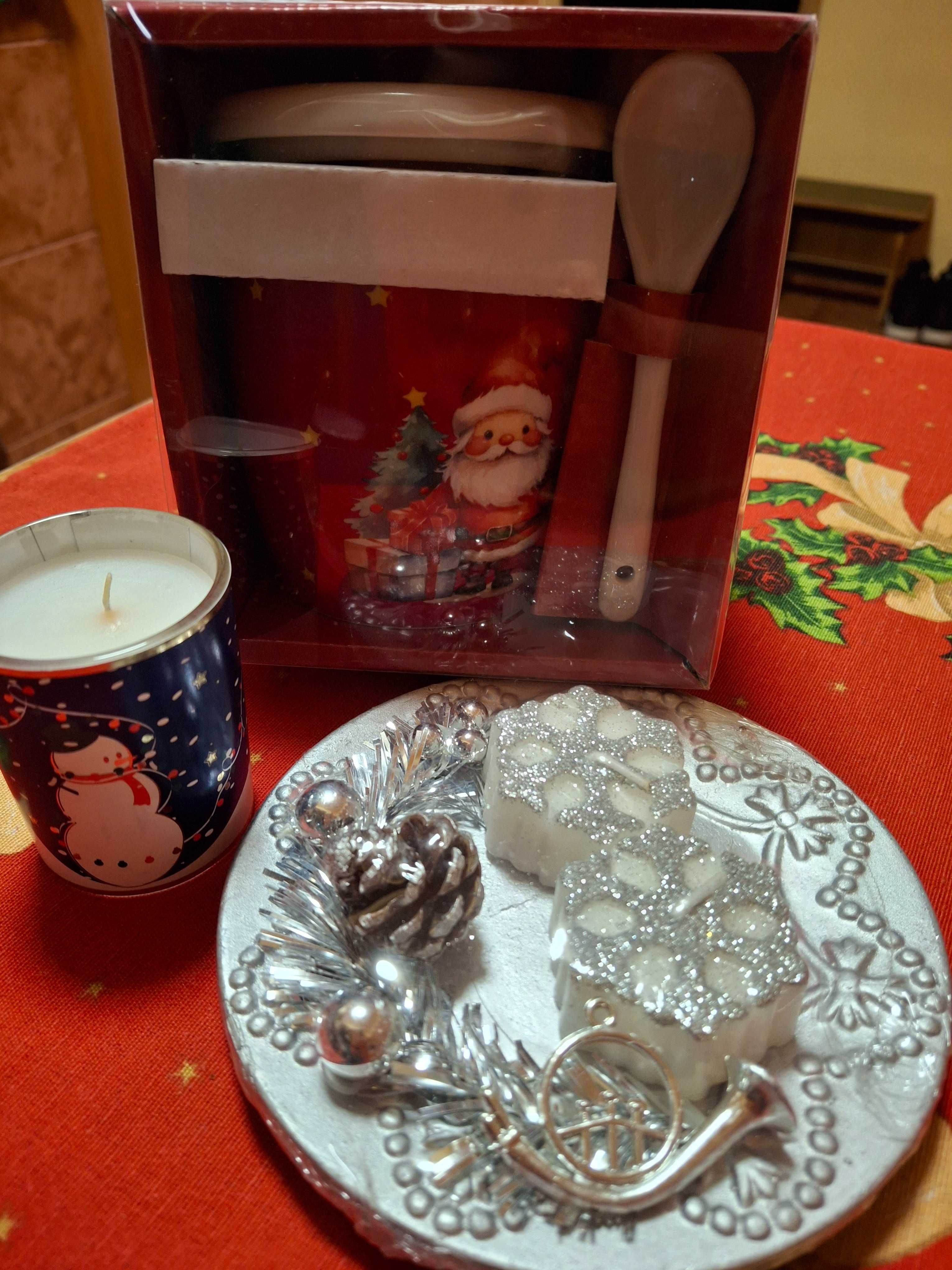 Set cadou Craciun (cana + lumanare)
