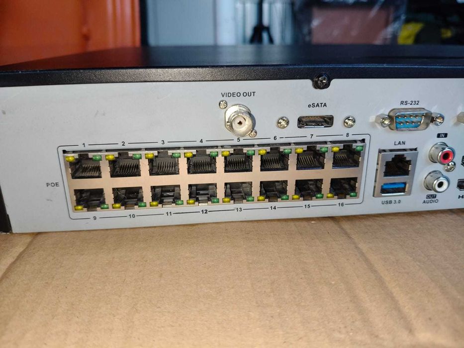 NVR 16 canale, 12MP, Hikvision DS-7716NI-I4/16P(B), 16 Tb. stocare